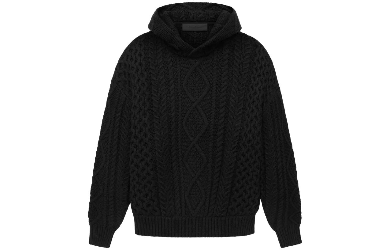 Fear of God Essentials Cable Knit Hoodie XXL - POIZON