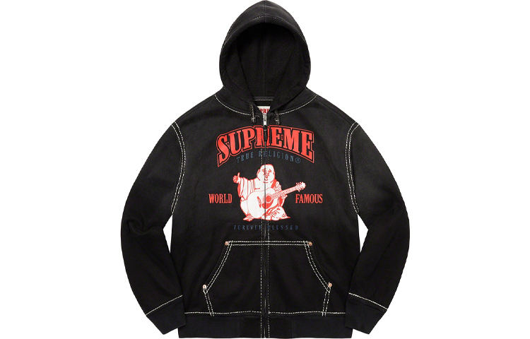 Supreme True Religion Zip Up Hooded Sweatshirt - Cheap Rcj