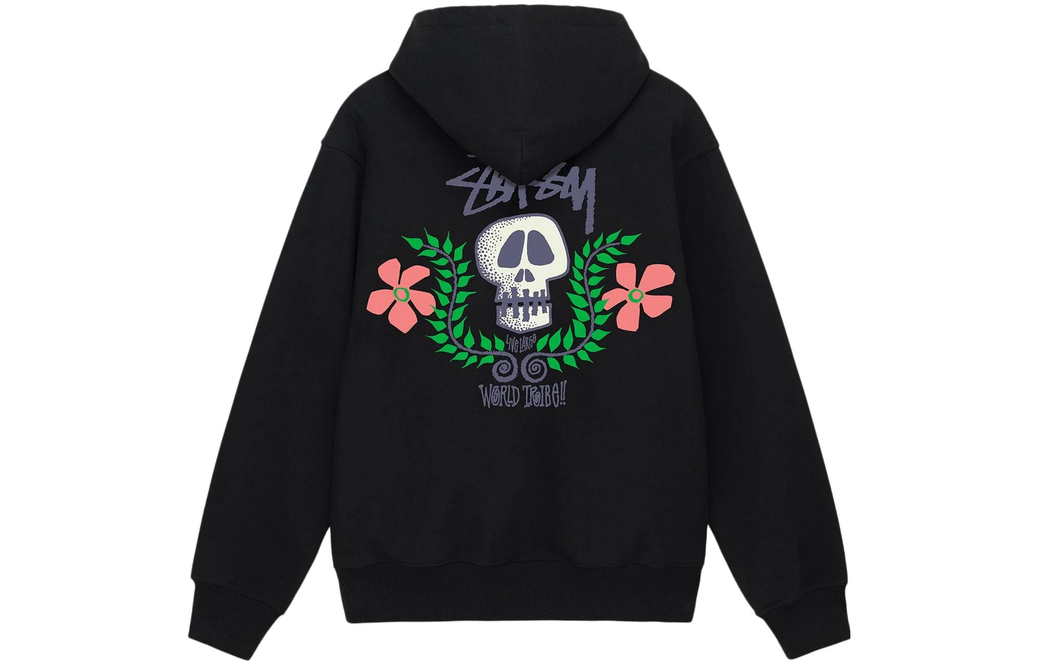 ★23SS★STUSSY SKULL CREST ZIP HOODIE Stussy Skull Crest Zip Hoodie - POIZON