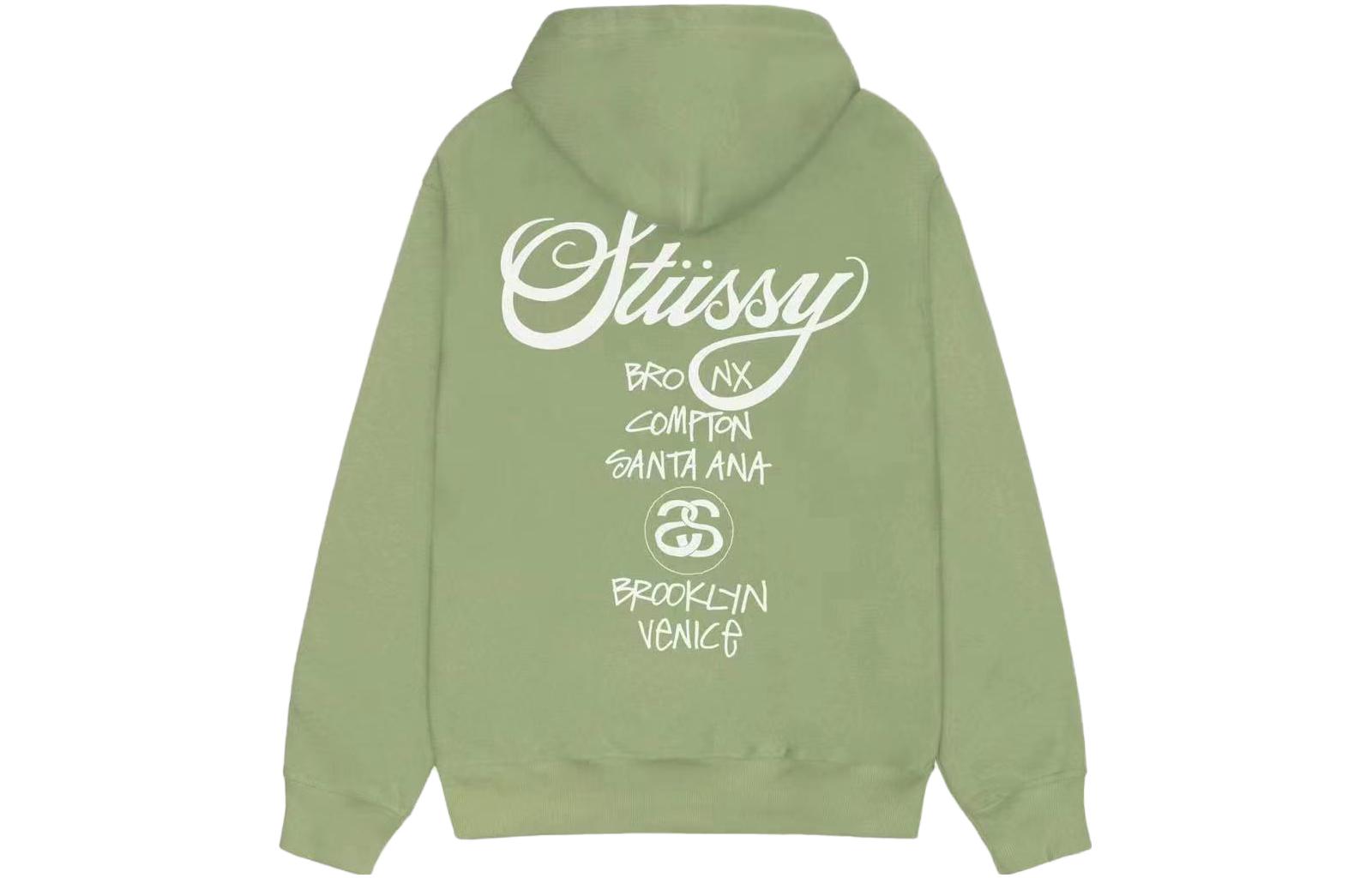 Stussy World Tour Zip Hoodie Navy Gray L - POIZON