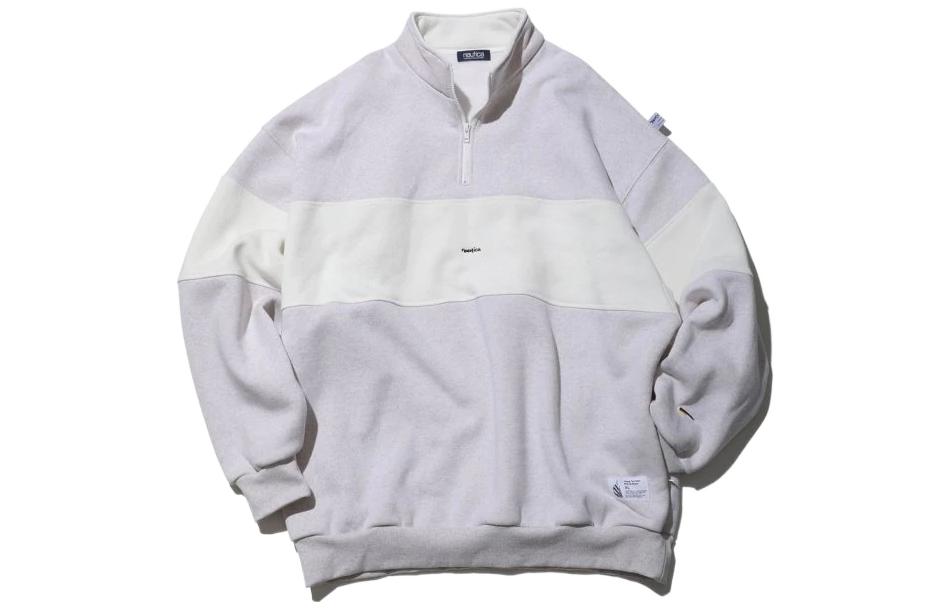 ★関税込★NAUTICA★WOVEN SPAN PULLOVER★スウェット★ NAUTICA ( JAPAN ) Arch Logo Cadet Collar Fleece Sweatshirt