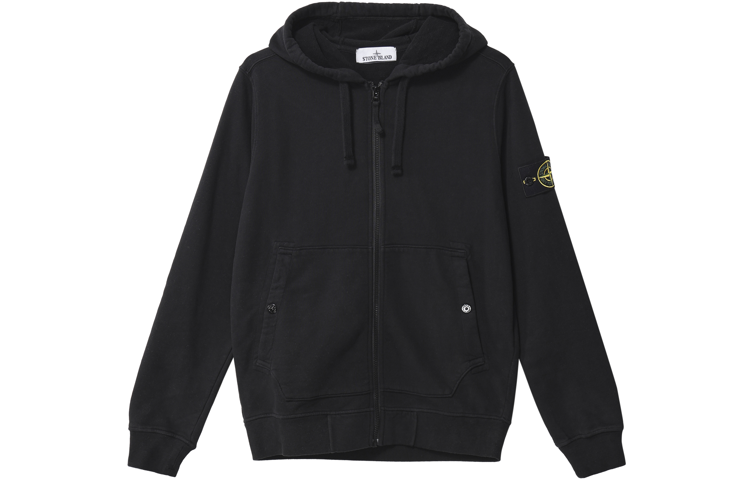 Stone Island boy's full zipper cotton sweatshirt 801660740
