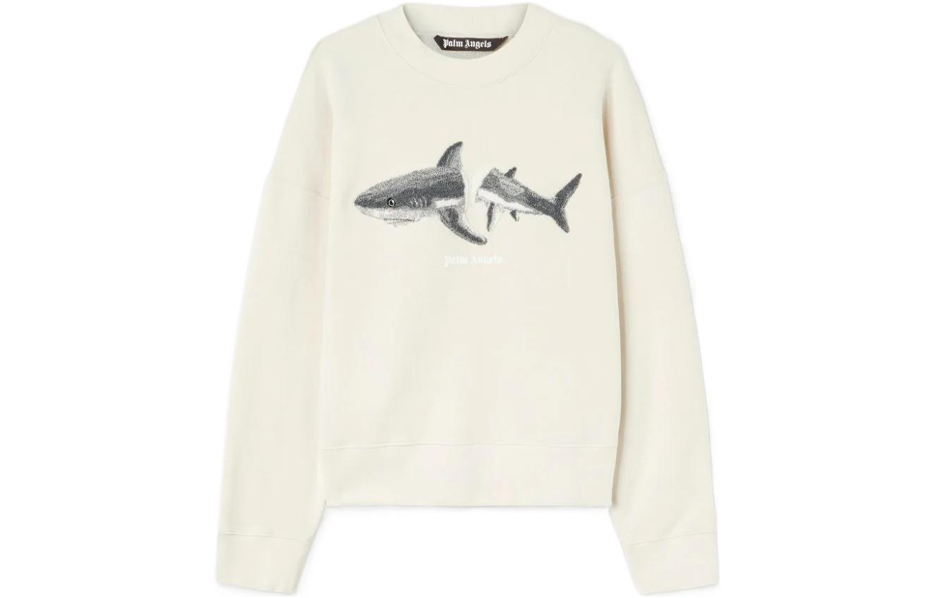 PALM ANGELS Shark Wool Knit Crewneck - POIZON