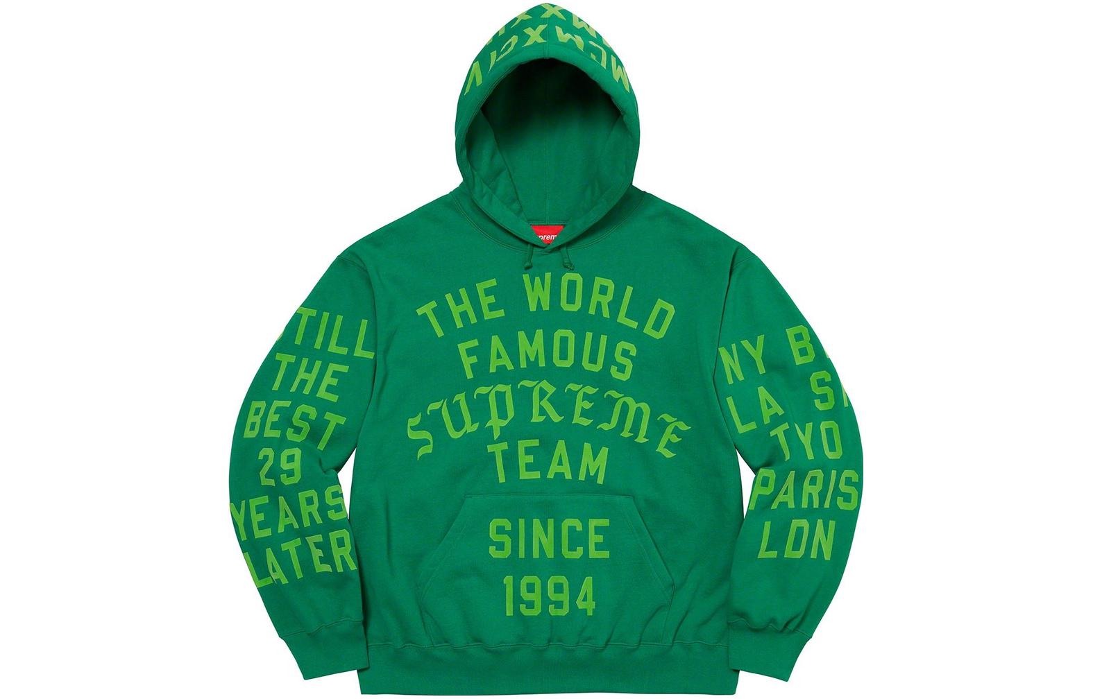 Supreme シュプリーム Team Flocked Hooded Sweatshirt SS23 Supreme Team Flocked Hooded Sweatshirt (SS23) - $178