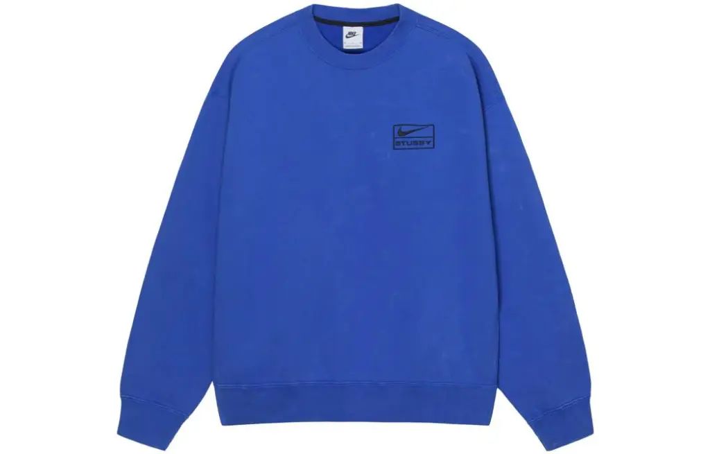 Nike X Stussy Acid Wash Crew Fleece Asia Sizing - POIZON 