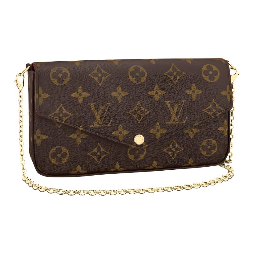 LOUIS VUITTON Women's Felicie Pochette Monogram Chain