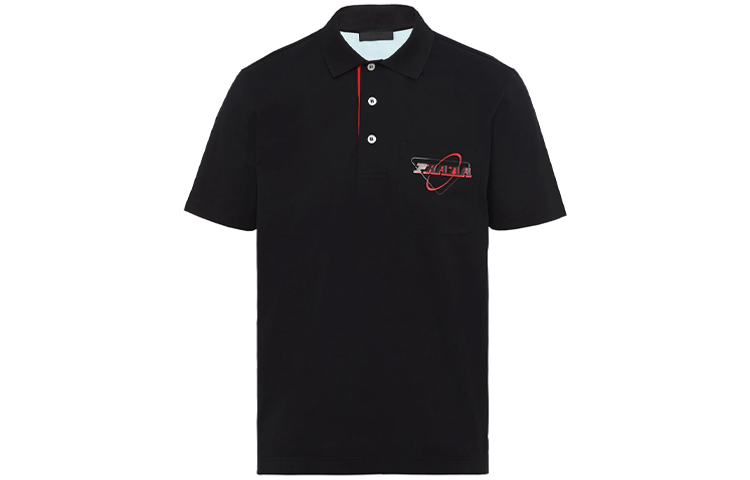 ポロシャツ Prada Polo shirts PRADA Polo Shirts Men Black - POIZON