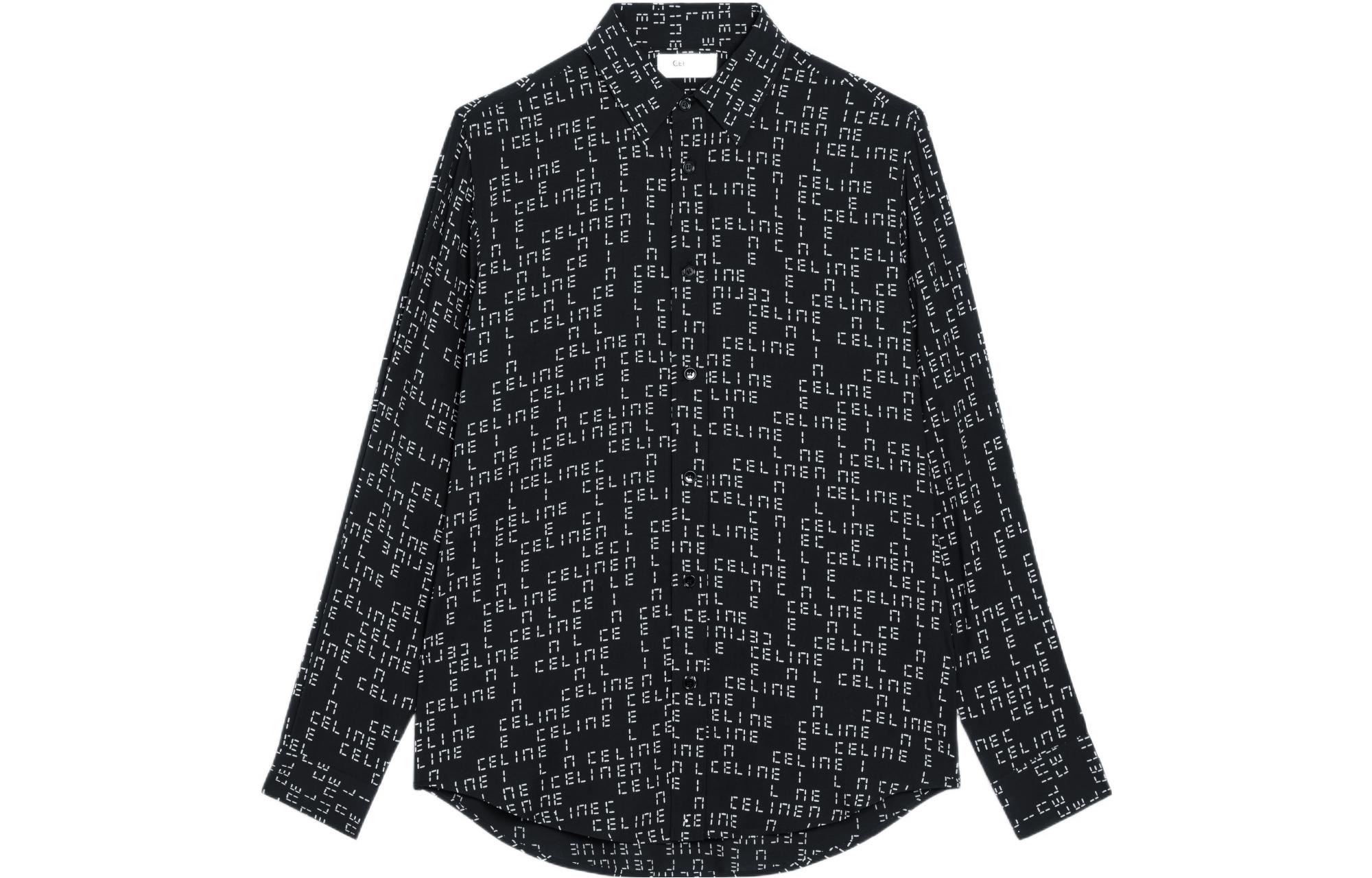 CELINE New Men'S Collection - Boy Doll Shirts Men Black - POIZON