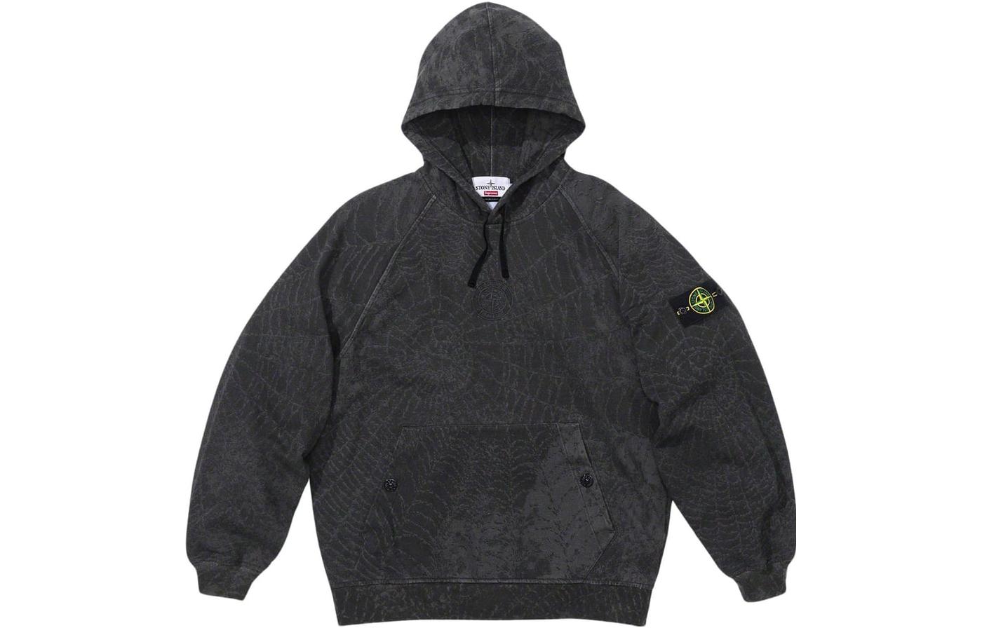 【Stone  x Supreme】フード スウェットシャツ グリーン Supreme(シュプリーム) Box Logo Crewneckボックスロゴ