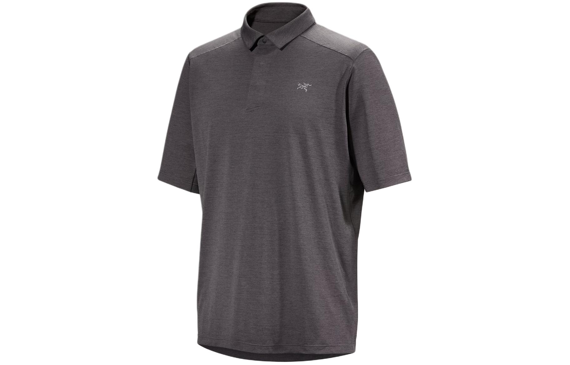 トップス ARC'TERYX CORMAC POLO SS Black Heather Arc'teryx Men's Cormac Polo SS Black Heather - Play Stores Inc