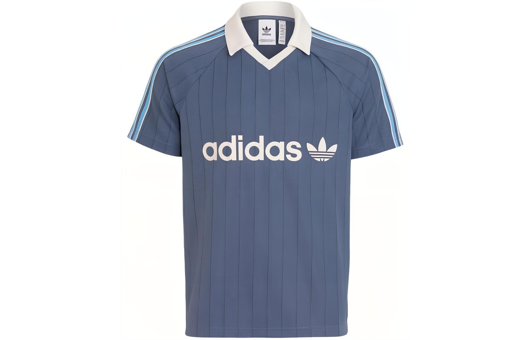 Adidas Originals Polo Shirt Men's Blue XXXL - POIZON