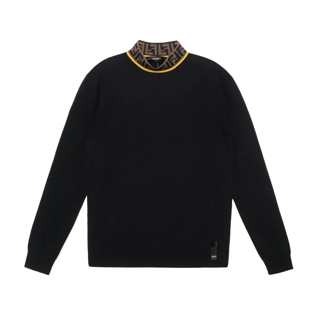 【送料&関税込】Fendi Sweater Sweater Cotton Black | Fendi