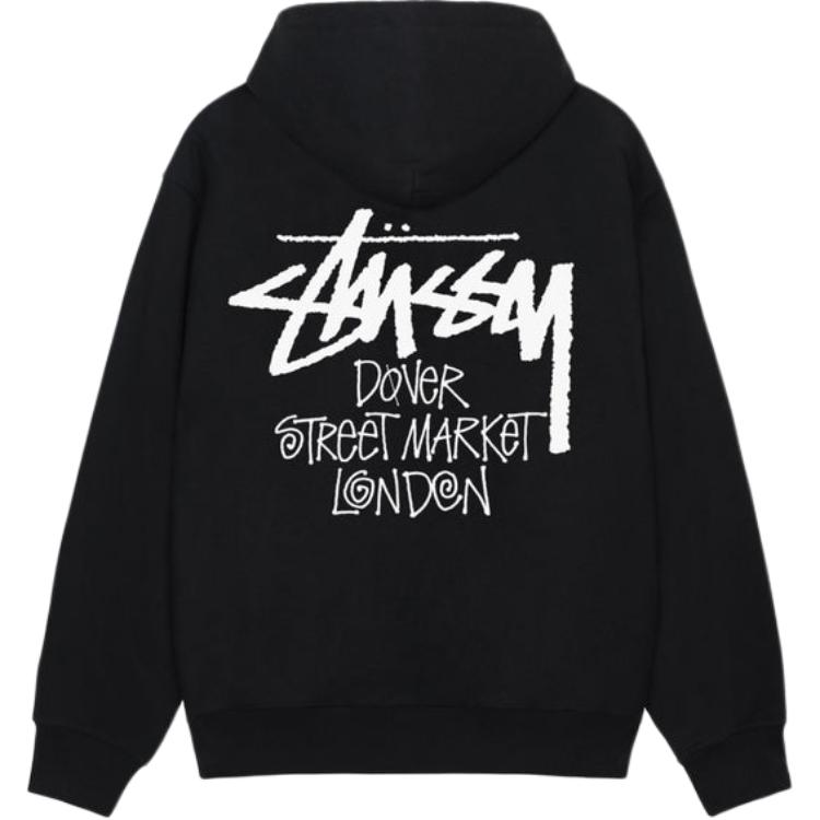 ★韓国の人気★【Stussy】★SS-LINK ZIP HOODIE★BLACK★ Stussy Stock Dsm Singapore Zip Hoodie - POIZON