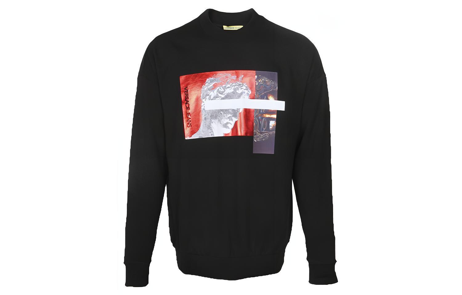 VERSACE Sweatshirts Men Black - POIZON
