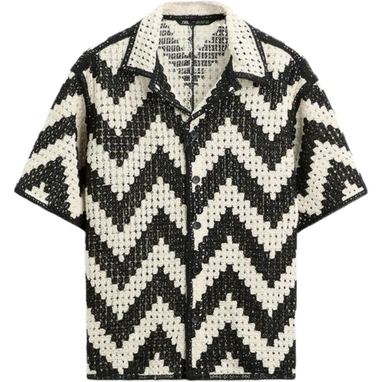 【ZARA】ペイントスプラッターシャツジャケット 0840/496/420 ZARA】ペイントスプラッターシャツジャケット 0840/496/420