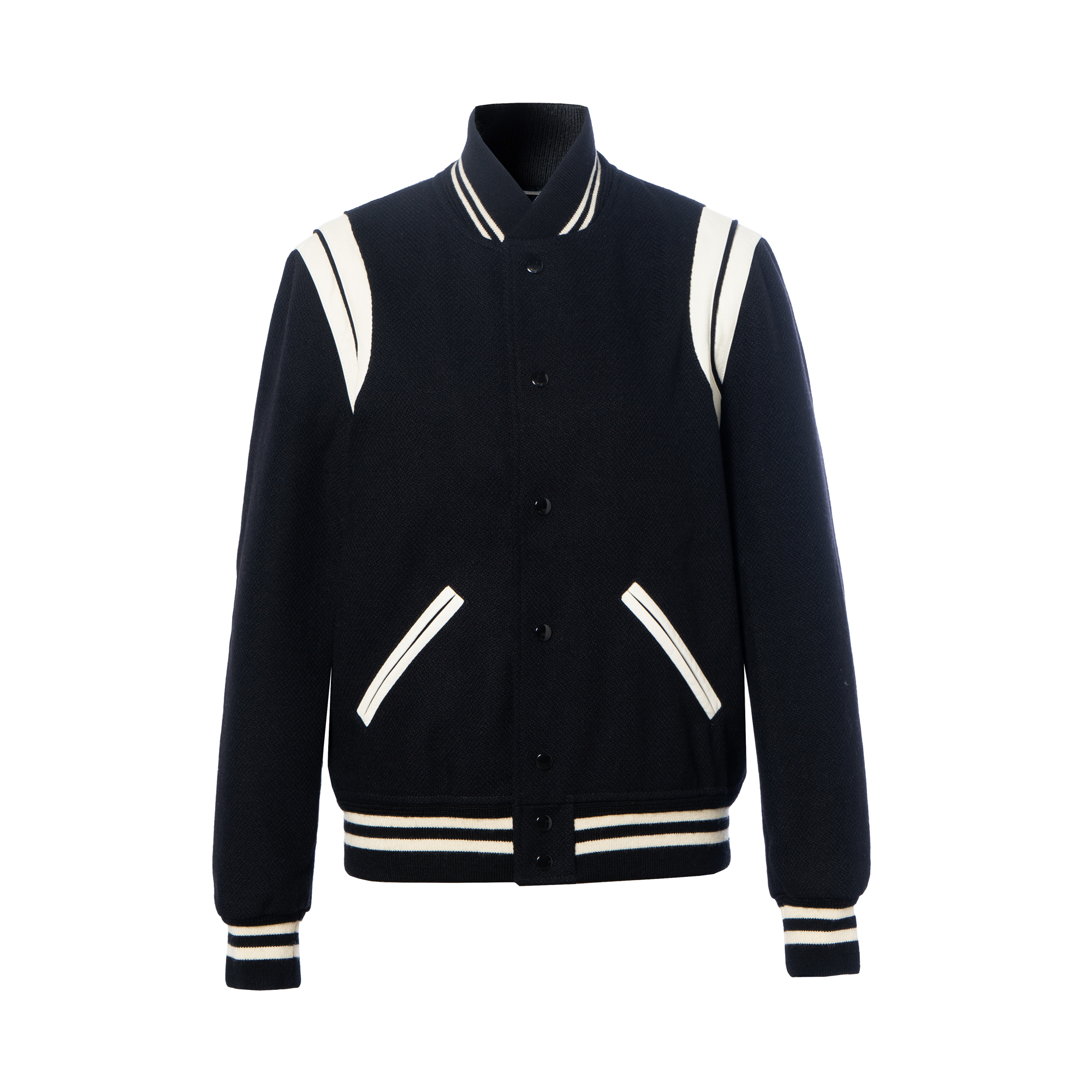 SAINT LAURENT★素敵！TEDDY VARSITY BOMBER Jacket Saint Laurent Teddy Varsity Bomber Jacket - Jackets