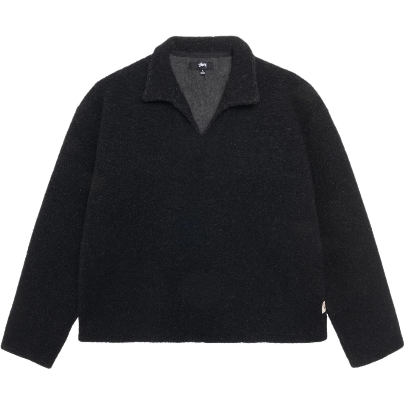 Stussy Wool Blend Sherpa Pullover Cloud Men's - FW24 - US