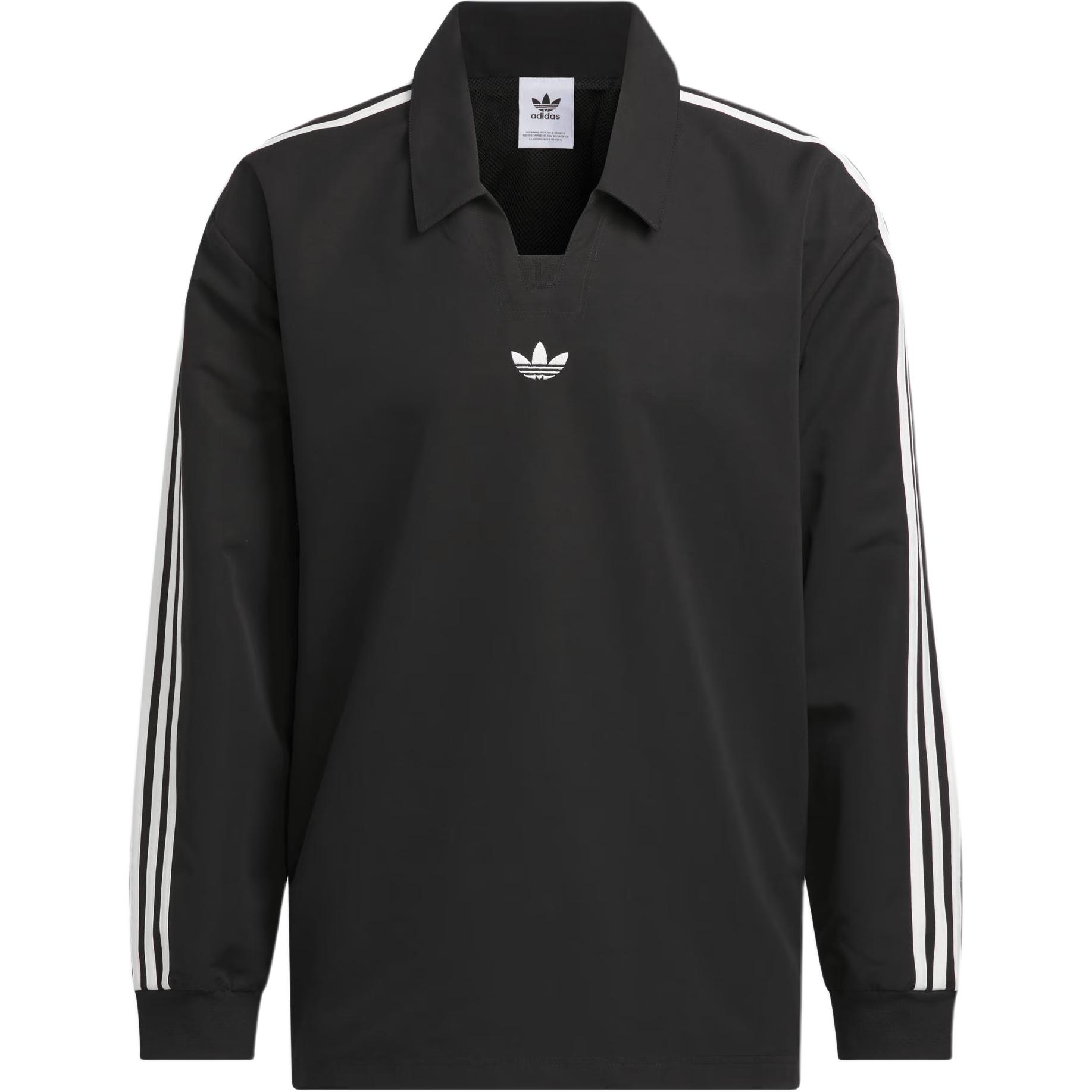 【ADIDAS】Originals RUGBY FW24 POLO SHIRT BLACK★追跡可 Adidas Originals RUGBY FW24 POLO SHIRT Polo Shirt Unisex