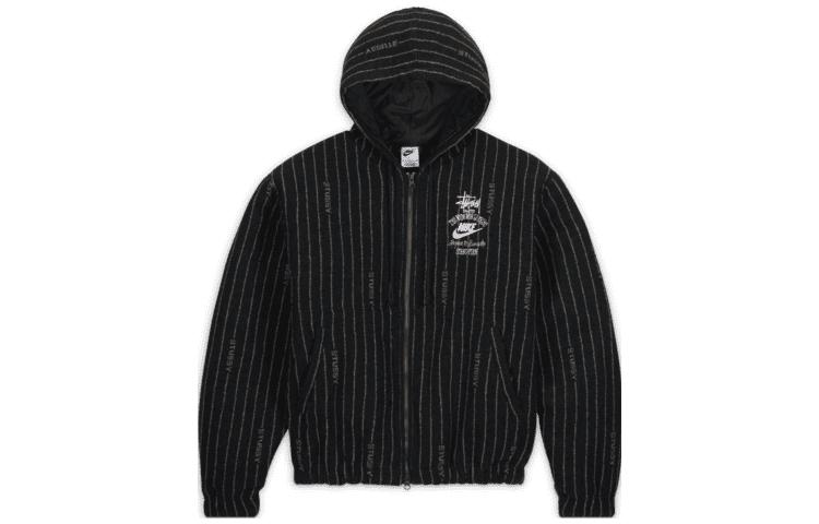 Nike X Stussy Striped Wool Jacket - POIZON