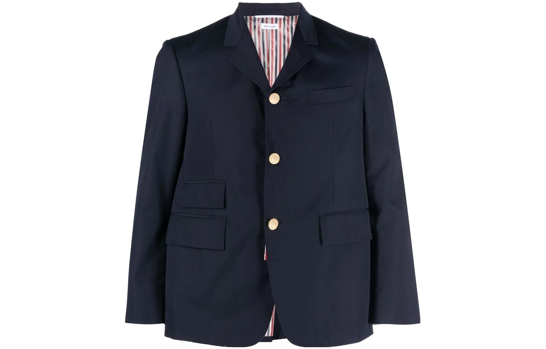 【送料&関税込】Thom Browne Single-breasted Tailored Blazer THOM BROWNE Single-Breasted Tailored Blazer - POIZON