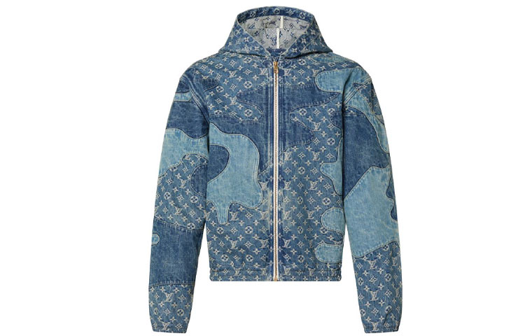 【NIGOコラボ♪】Louis Vuitton プリント パーカー ルイヴィトン Nigo コラボポートレートフード付きジッパー