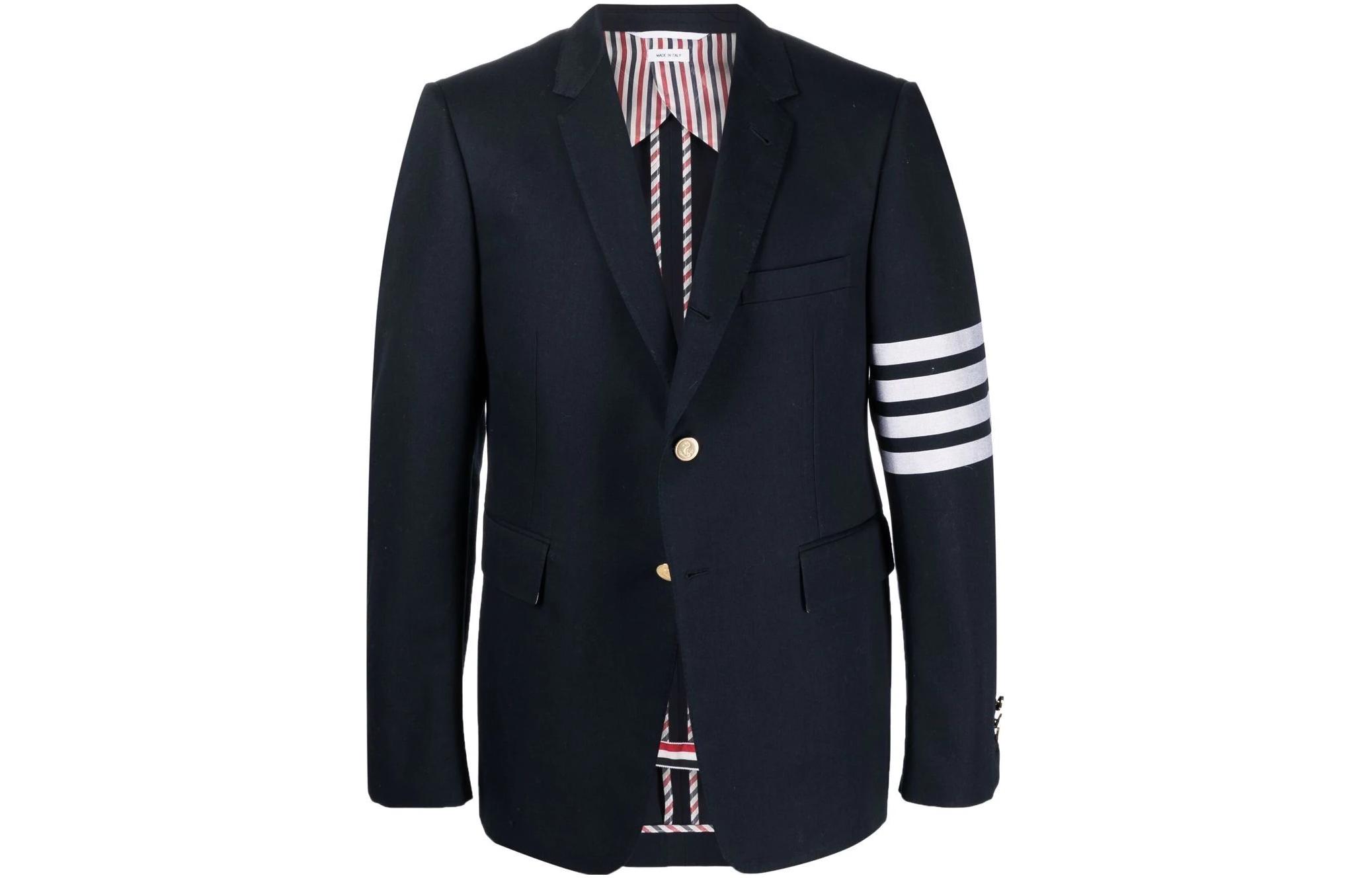 Thom Browne 4-Bar Stripe Hooded Jacket | Grey | FARFETCH
