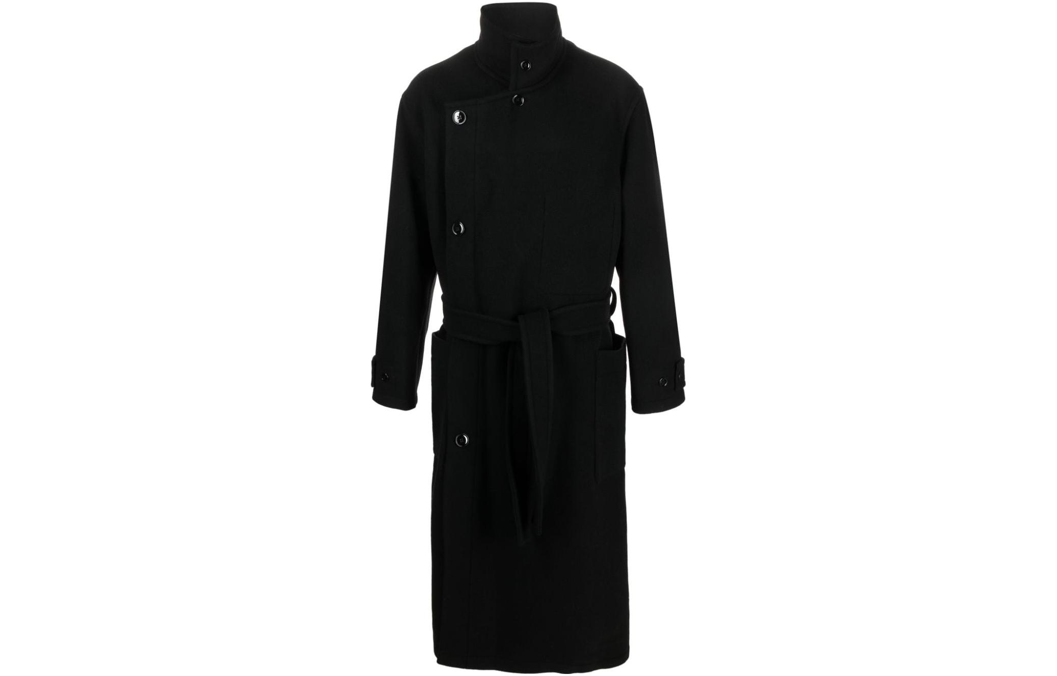 美品 LEMAIRE wrap coat black S Wrap Coat – La Garçonne