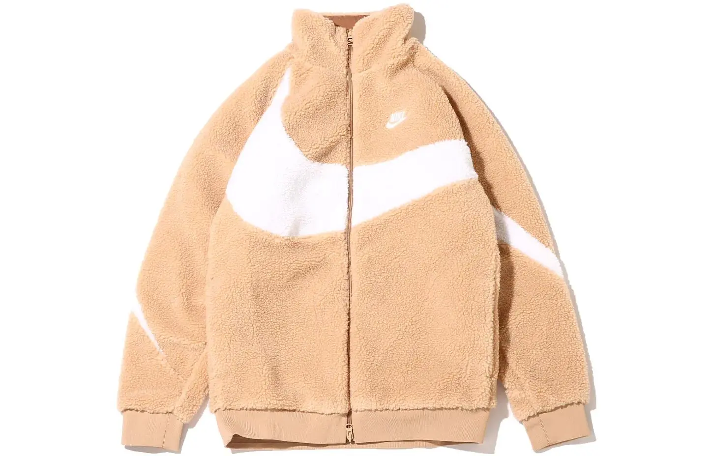 Nike Big Swoosh Reversible Boa Jacket Asia Sizing - POIZON 