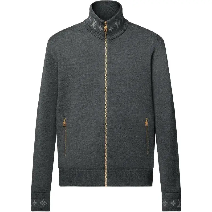 Louis Vuitton Double Faced Knit Wool Travel Blouson in Grey main image 0