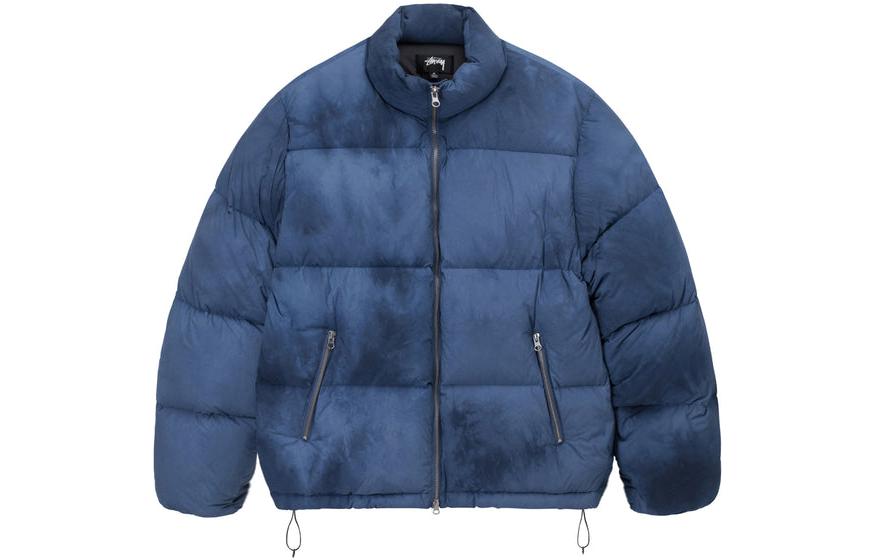 Stussy Recycled Nylon Down Puffer Jacket - Vintage Black