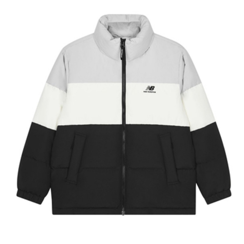 New Balance Down Jackets Unisex Light Gray L - POIZON