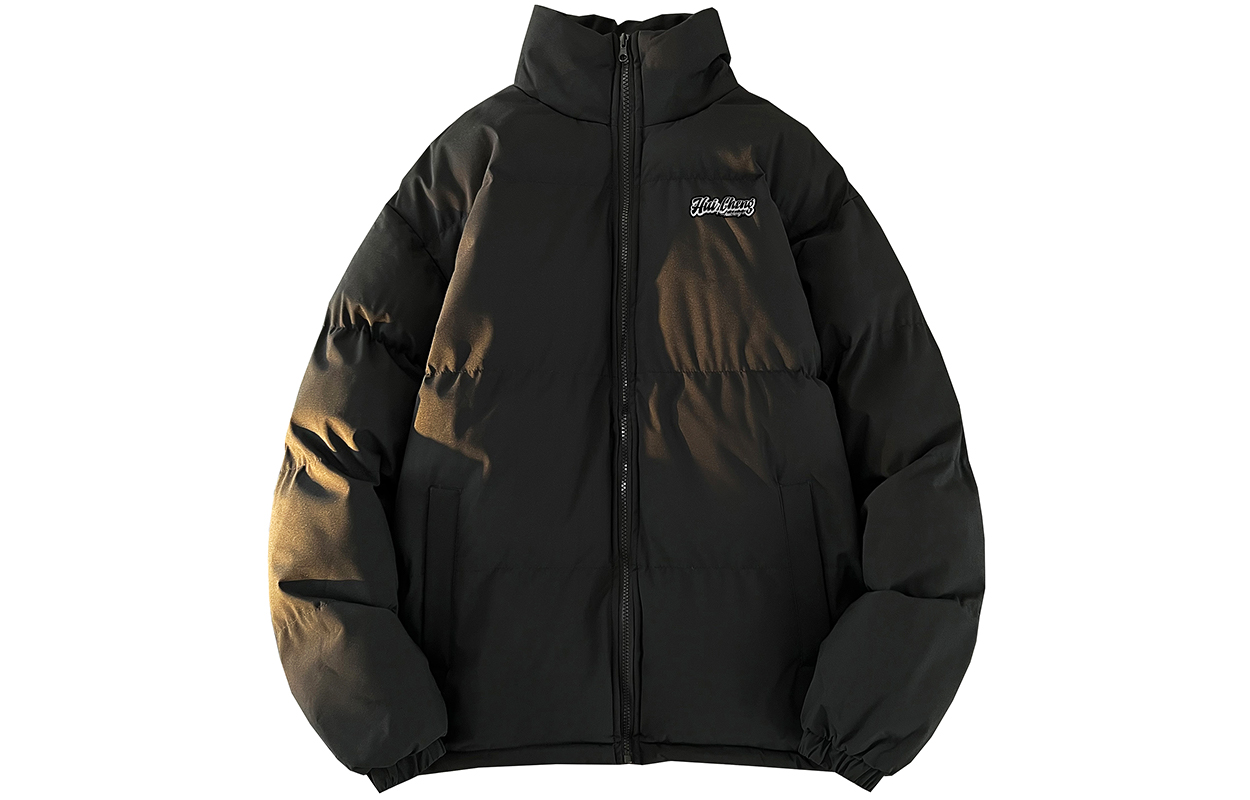 HCHUICHENG Puffer Jackets Unisex Black M - POIZON