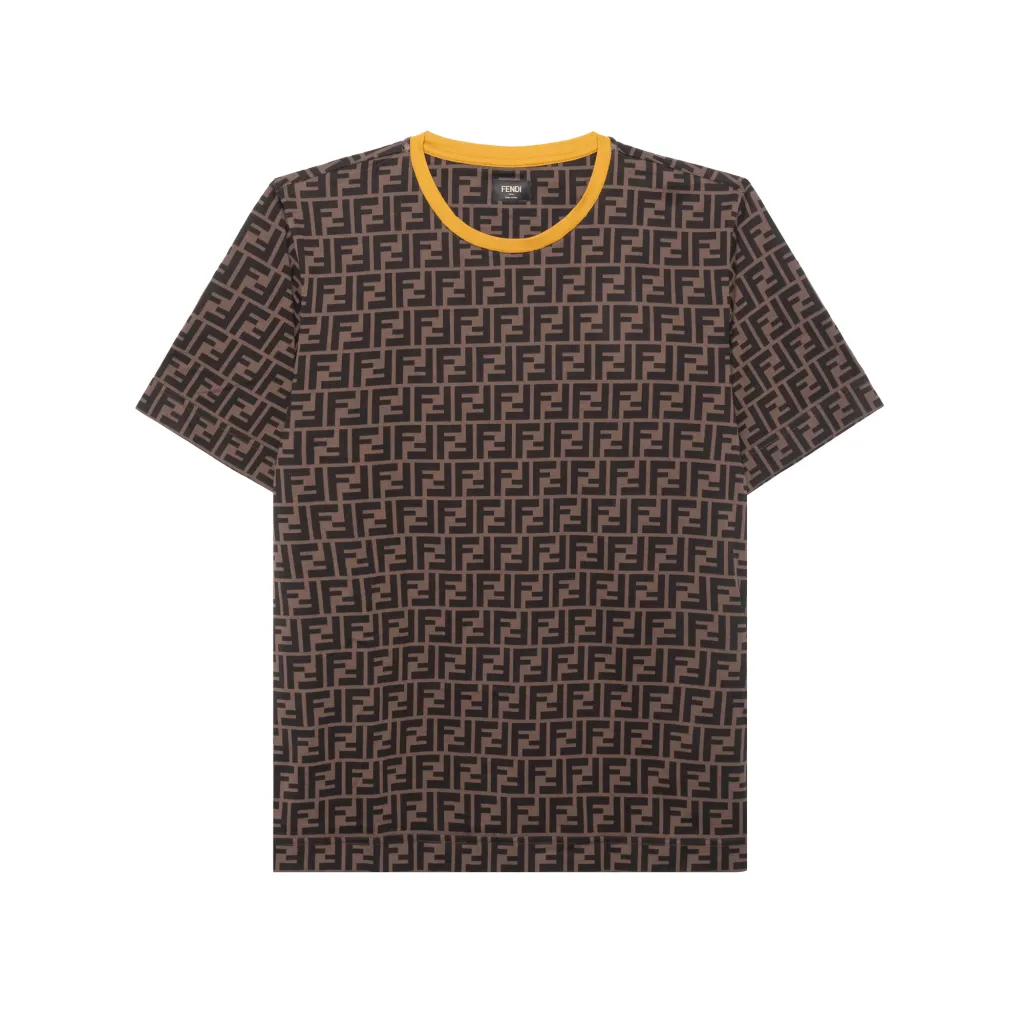 FENDI T-Shirts Men Brown - POIZON