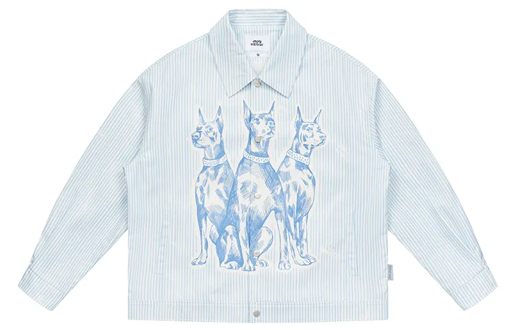 Refrence Jacket EMPTY REFERENCE Jackets Coats Unisex Blue - POIZON