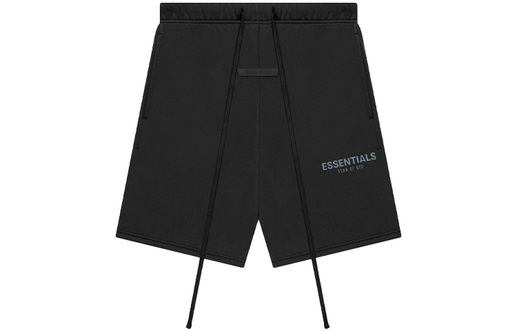 パンツ ESSENTIALS Short Pant BLACK Fear Of God Essentials Sweatshort Jet Black (SS24)
