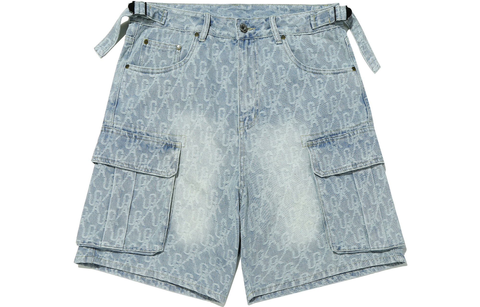 Guuka Denim Shorts Men Denim Blue XL - POIZON