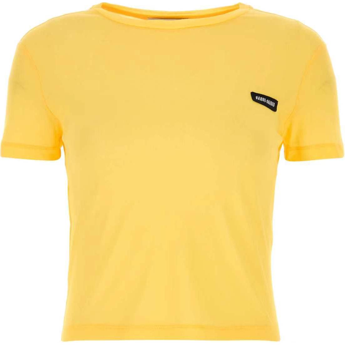miumiu Tシャツ ロゴ エンブレム 8a5d0569a19d4d74a65030f92492b6