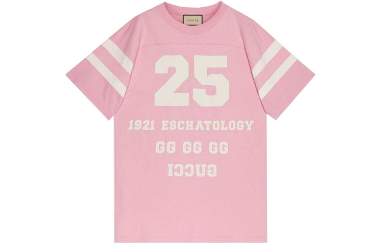 GUCCI 25 Eschatology Maison De Lamour T-Shirt Pink - POIZON