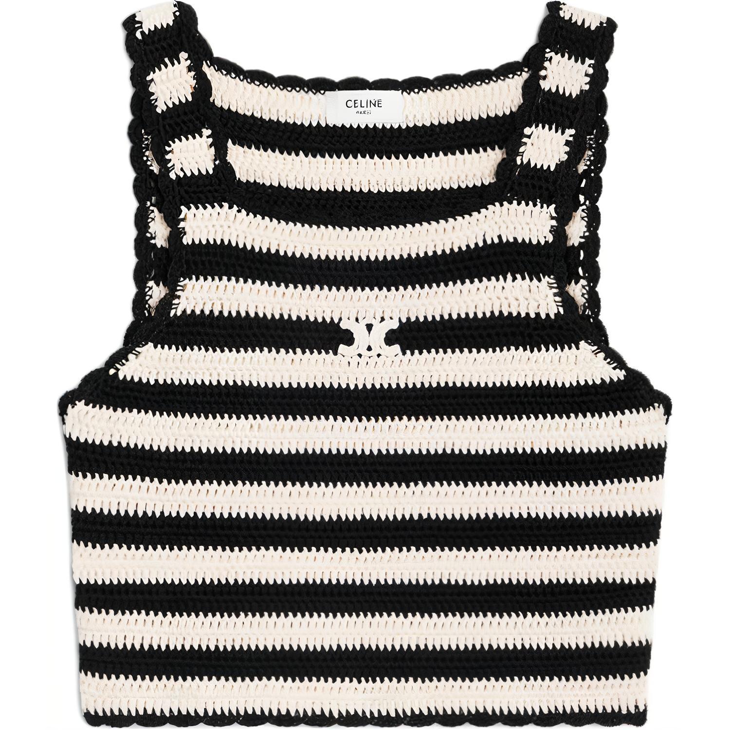 CELINE Tank Tops Women's Black/White - Cheap Rcj Jordan Outlet