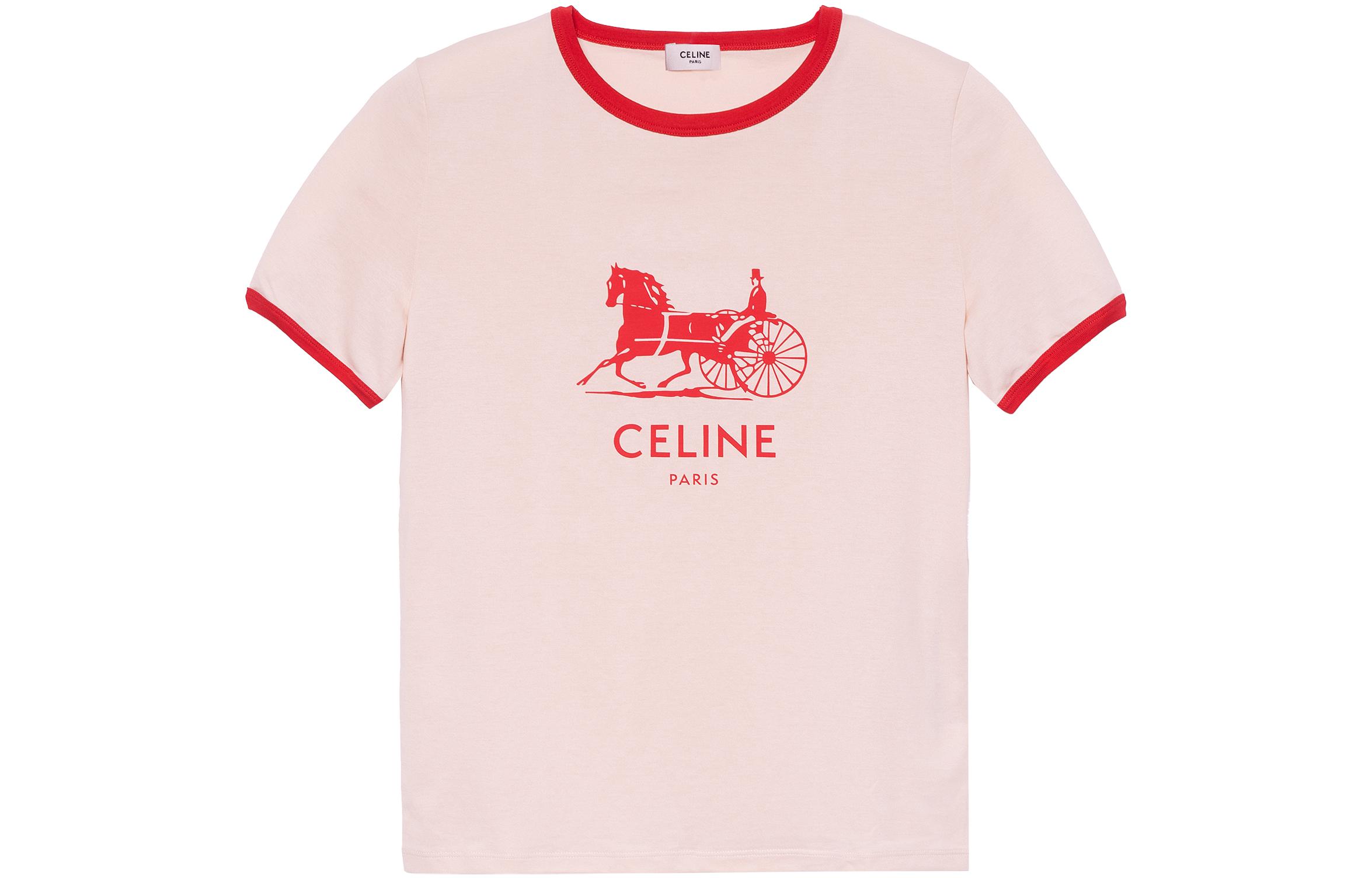 Tシャツ・カットソー CELINE Women Tops 2X36M880Y WHITE CELINE セリーヌ Tシャツ 2X94M671Q.01MA レディース 半袖