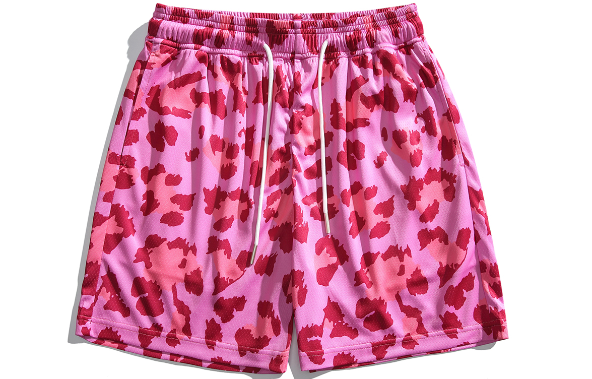 SAPEur® BASKET SHORTS Leopard Red L SAPEur