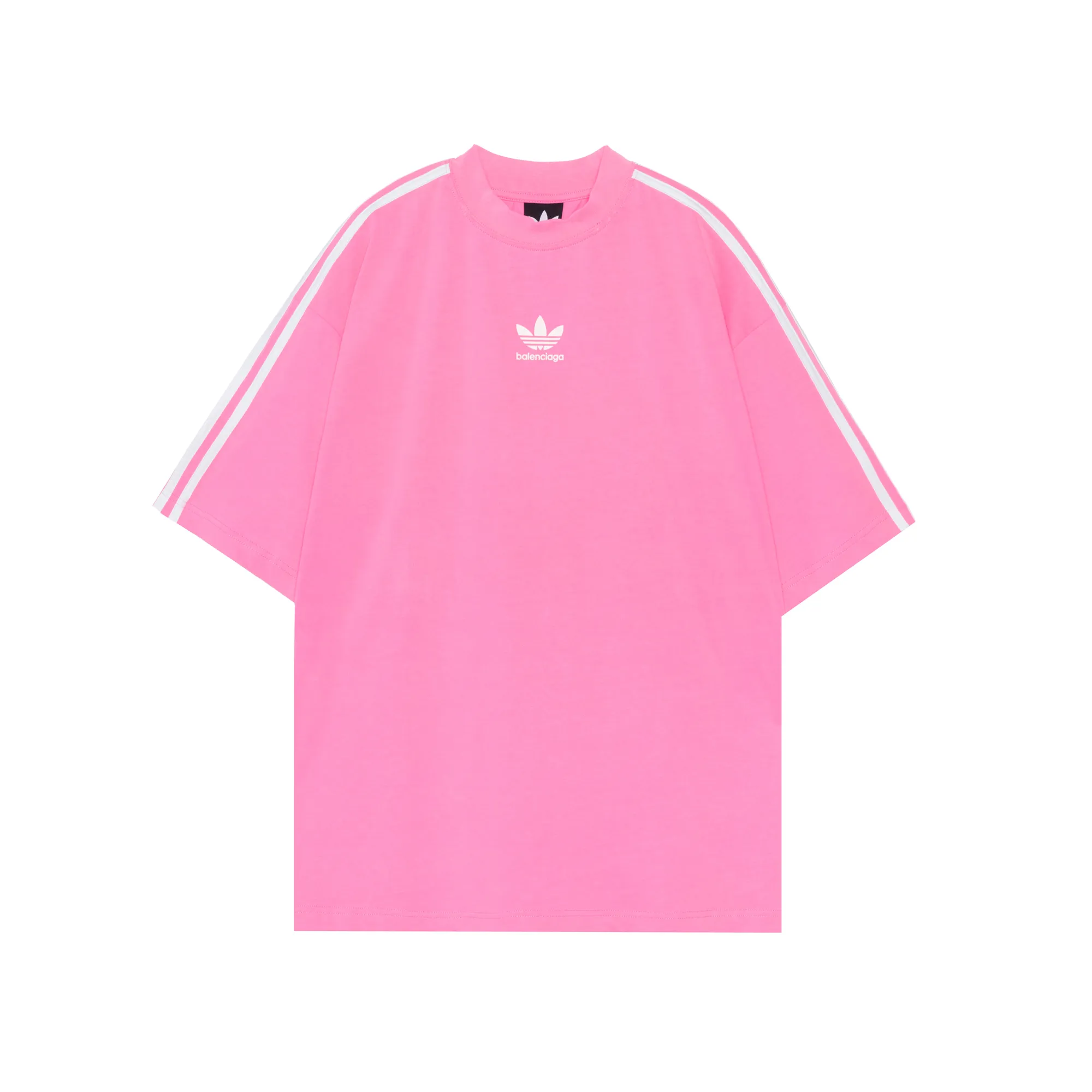 Balenciaga X Adidas Medium Fit T-Shirt Neon Pink - POIZON