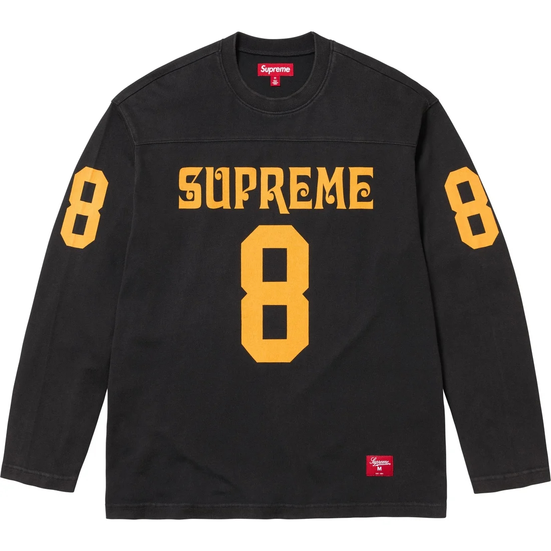 Supreme Patchwork Yoke Black Football T Shirt | FW24KN33 BLACK