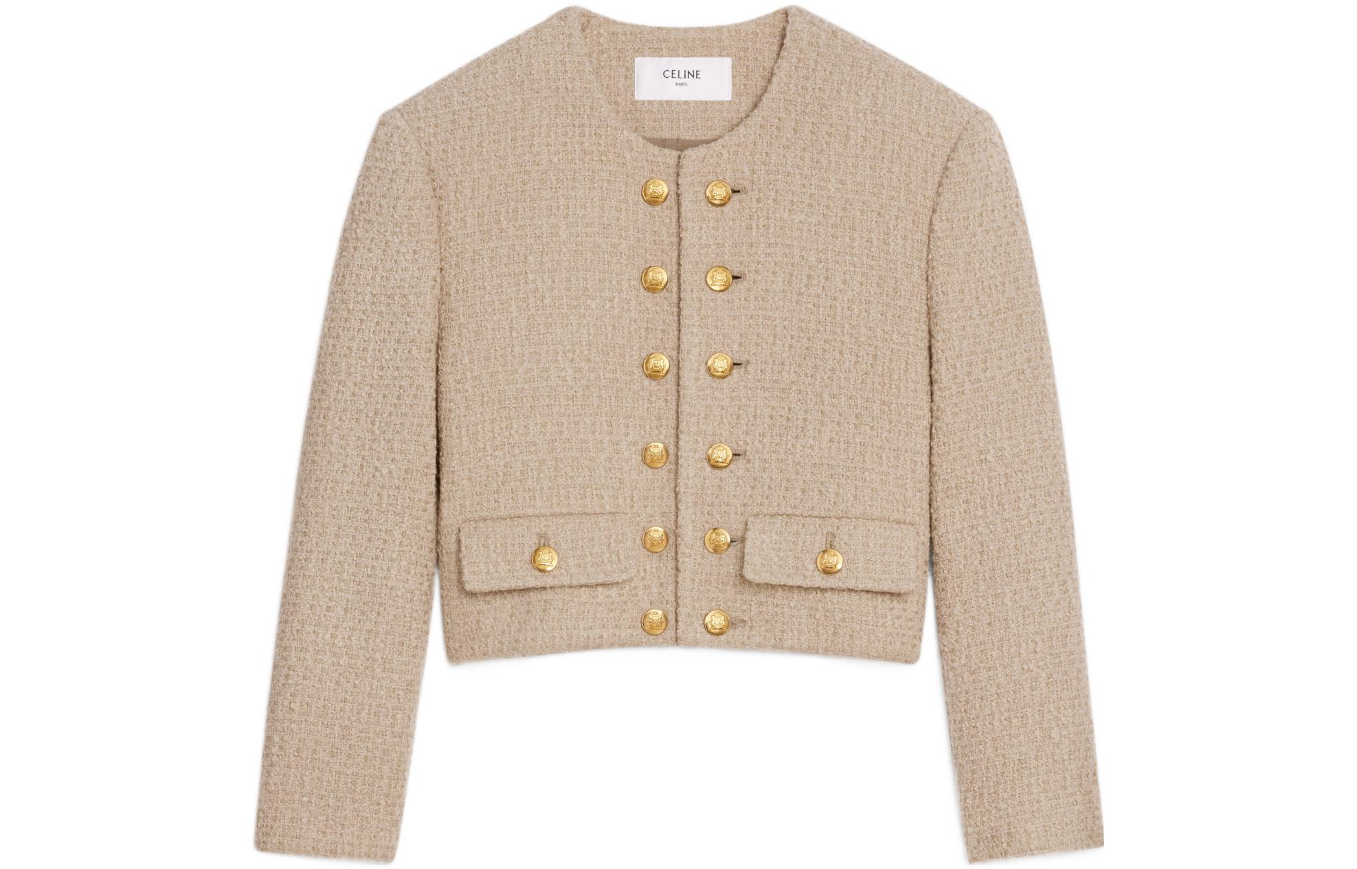 VIP【送料関税込】CELINE light beige jacket CELINE Jackets Women's Beige - POIZON