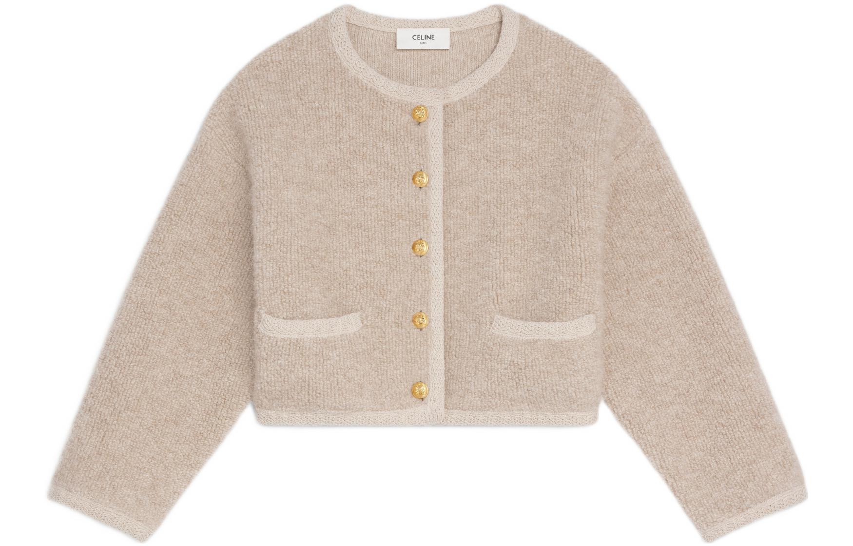関税込 CELINE cardigan jacket in alpaca wool CÉLINE Cardigan Jacket in Alpaca Wool Size M – Boutique Finest
