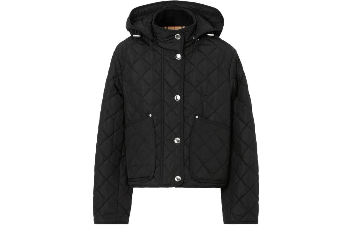 ジャケット Burberry DETACHABLE-HOOD DIAMOND-QUILTED JACKET 8070969 Burberry detachable-hood diamond-quilted Jacket | Black