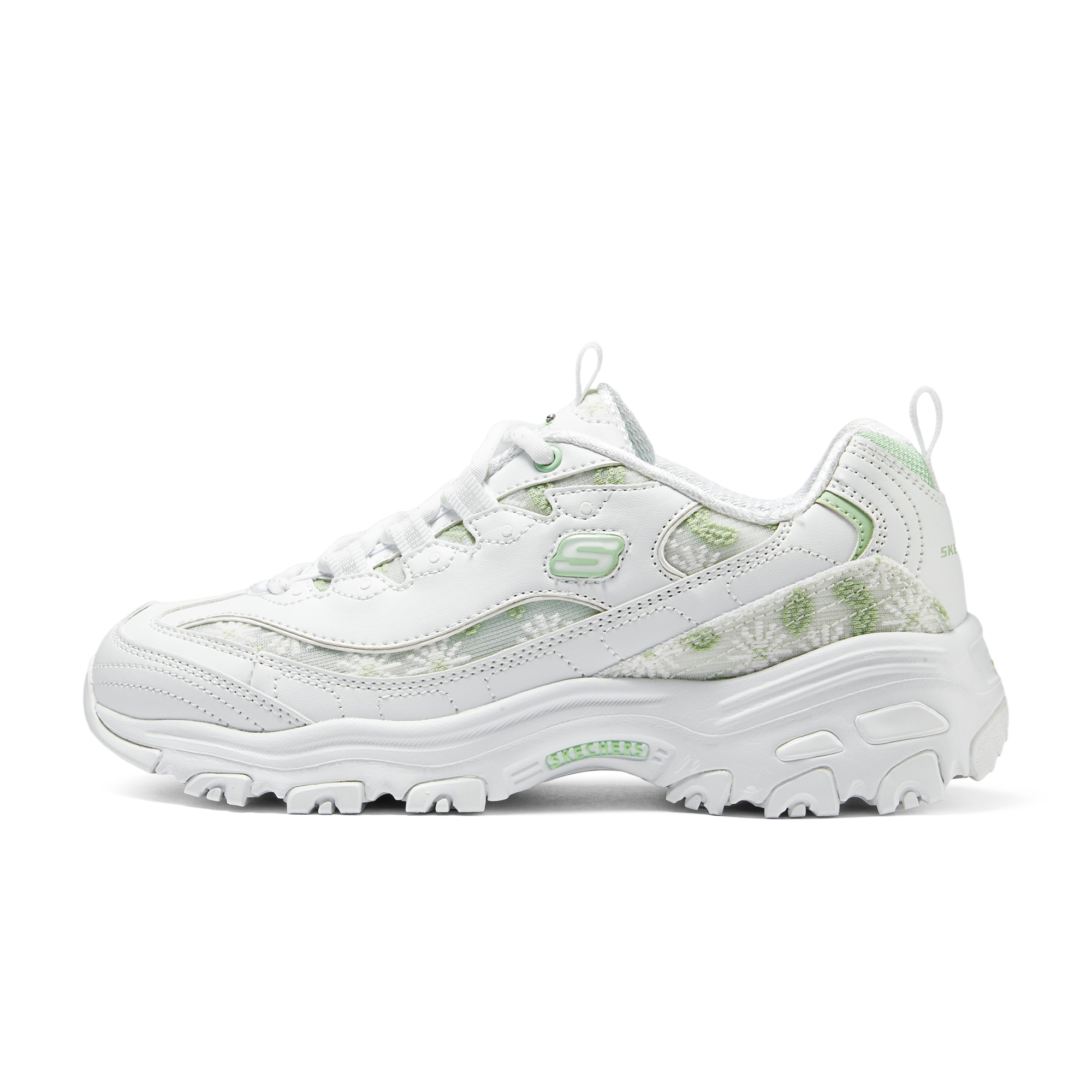 Skechers Women's Sport D'Lites 1.0 'White Green' Women's