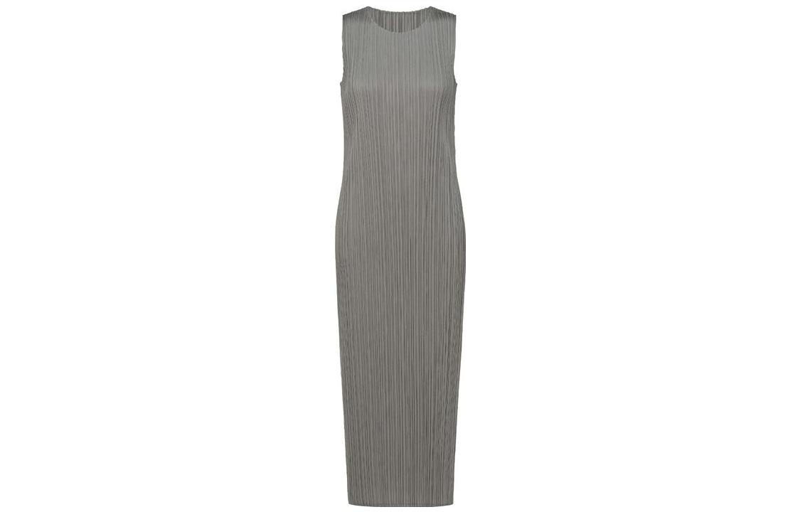 PLEATS PLEASE ISSEY MIYAKE Sleeveless Dresses Women's Gray