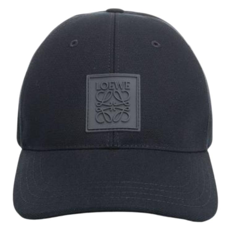 LOEWE Canvas Baseball Caps Unisex Black - POIZON