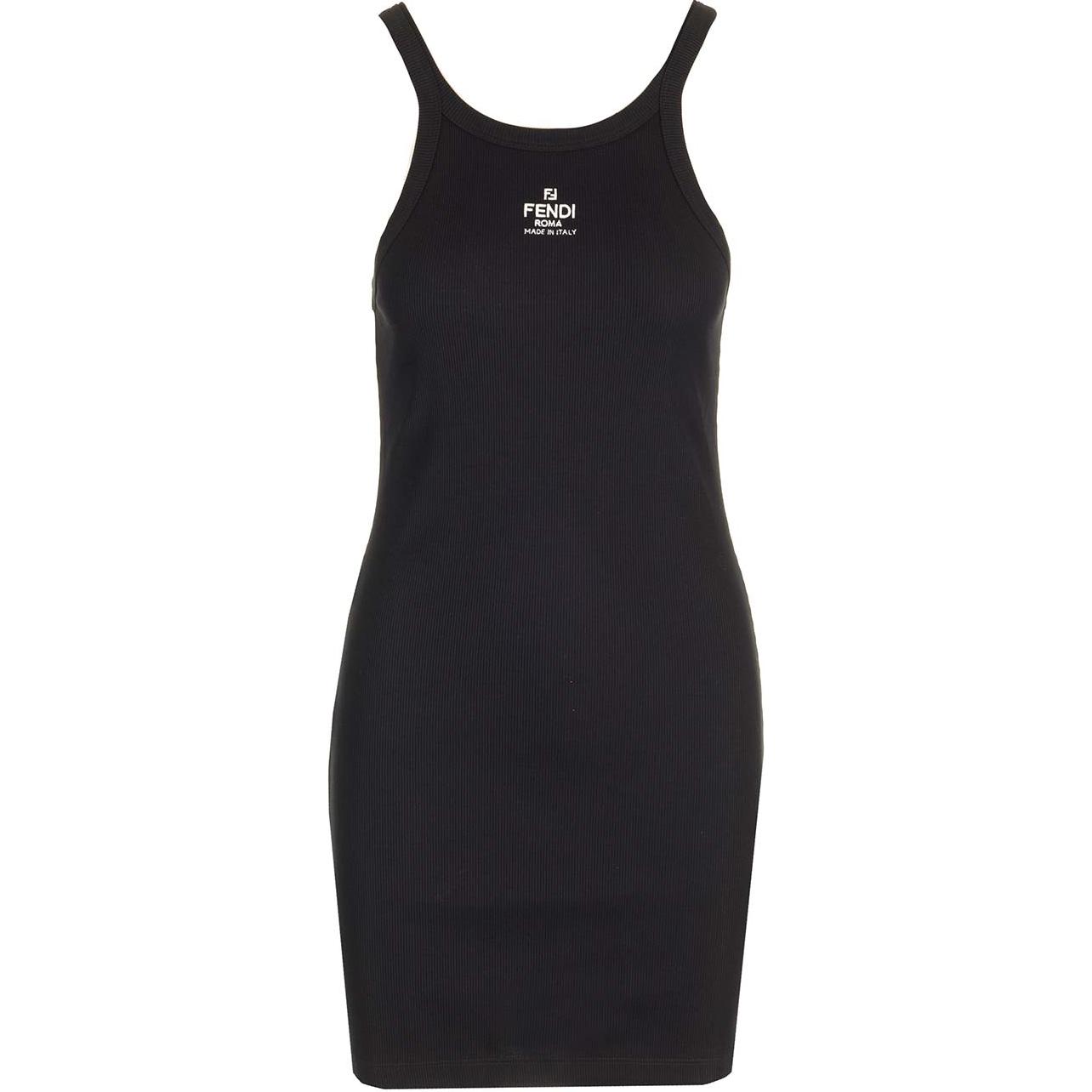 ワンピースその他 FENDI Black viscose sleeveless dress Dress Fabric Black | Fendi